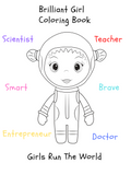 Brilliant Girl Coloring Book (digital)
